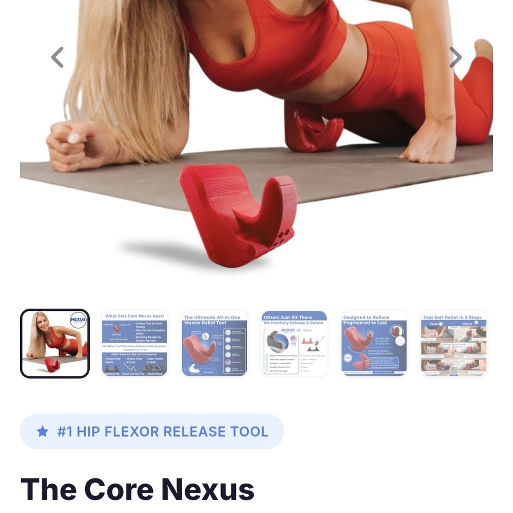 The Core Nexus Hip Flexor Release Tool – Red
